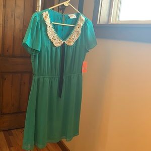 NWT Moon blue/green dress size 1x